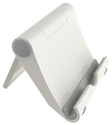 RICOO Tablethouder T0100 tablethouder standaard smartphone standaard mobiele telefoon statief houder dock/flexibel inklapbaar opvouwbaar klein / 4"/5cm - 10"/25cm inch/zilvergrijs