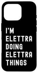 Sono Elettra Que Fa Cose di Elettra Custodia per iPhone 16 Pro
