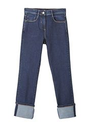 s.Oliver Meisjes Suri: Straight Fit-jeans, donkerblauw (dark blue denim), 158 cm