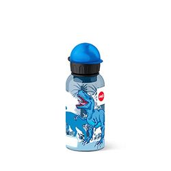 Emsa Garrafa infantil - garrafa hermética com design de dinossauros anti-derrame com peças muito fáceis de limpar, leves e fáceis de manusear para crianças