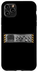 Custodia per iPhone 11 Pro Max Manopole e altoparlanti AC/DC PWR UP