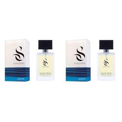 SANGADO Invincible Parfum pour Homme, 8-10 heures Longue durée, Senteur Luxe, Aquatique Boisé, Essences Françaises fines, Extra-Concentré (Eau de Parfum), 50 ml Spray (Lot de 2)