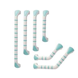 Performance Health Prima Angled Grab Bar 13-inch Mint, Reduces Risk of Slippage, Weak Grip Strength, Never Cold to Touch, Ideal for the Bathroom, Safety Grab Rails, Moulded Plastic Handle