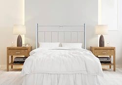 HOGAR24 ES - Cabecero de Forja Mod. LM | Camas de Matrimonio y Juvenil | Fabricado en España | Color Blanco | Cama de 90 cm.