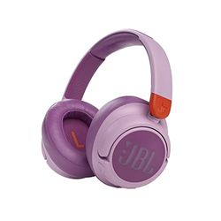 JBL JR460NC Cuffie Over-Ear Wireless Bluetooth per Bambini con Limitatore di Volume e Cancellazione Attiva del Rumore, Microfono Integrato, fino a 20h di Autonomia, Rosa