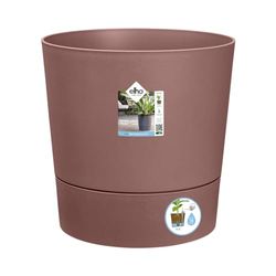 Elho Greensense Aqua Care Round 43 - Vaso per Interno E Esterno - Ø 43.0 x H 42.5 cm - Marrone/Marrone Argilla