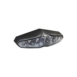 LED Ruecklicht - Koso Infinity mit Kennzeichenbeleuchtung - Rauchglas E-geprüft