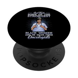 Negro Oncólogo Médico Mujer Médico Religioso PopSockets PopGrip Adhesivo