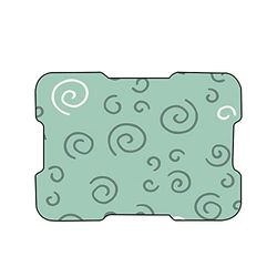 Bonamaison, Tapis de Souris Imprimé Numériquement, Fond Antidérapant, pour Bureau et Maison, Taille: 22x18cm