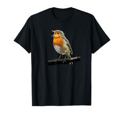 regalo de pájaros cantores de observación del petirrojo Camiseta