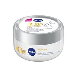 NIVEA Q10 - Baume Corps Multi Power 4-En-1 Fermeté + Remodelant - Hydrate & Soutient L'Élasticité De La Peau - Q10 & Extrait De Soja - Raffermit Cuisses, Fesses & Ventre - Tous Types De Peaux - 300 ml