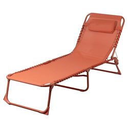 Lit de Plage avec Corde de Soutien latéral, Structure en Acier au Carbone, refermable, Gallipoli Esté