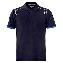 Sparco Polo Chaqueta, Azul, Estandar Unisex Adulto