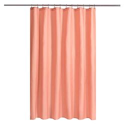 N&Y HOME Tenda da doccia o fodera in tessuto con magneti, qualità alberghiera, lavabile in lavatrice, idrorepellente, colore corallo, 182 x 183 cm