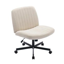 COLAMY 7261+7261W Chaise de Bureau, Tissu, Beige, Taille Unique