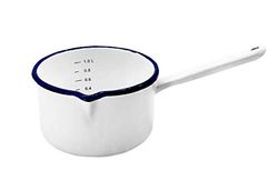 Karl Krüger 417/14HU Husum Casserole en émail Blanc