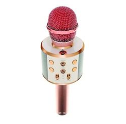 PARENCE.- Micrófono inalámbrico Karaoke Bluetooth/Micrófono Altavoz para niños, Adultos - Fiestas, Canciones, Idea de Regalo - Color Rosa