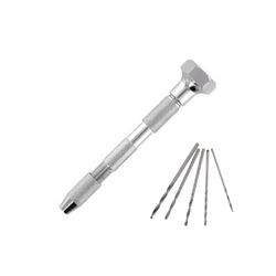 Jeweltool McGuinness Pin Vice and 5 Drills, Pack of 1