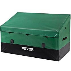 VEVOR Caja de Almacenamiento para Exteriores 230 Galones Arcón de Almacenaje para Jardín Tela Lona de PE Baúl de Almacenamiento Portátil 147 x 86 x 108 x 77 cm para Piscina Patio Jardín Garaje Verde