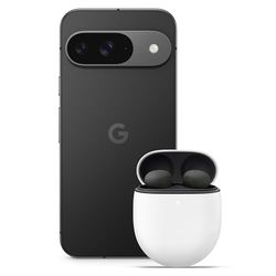 Google Pixel 9 - Smartphone Android Desbloqueado con Gemini, cámara Avanzada, batería con una autonomía de 24 Horas y Pantalla Actua de 6,3" - Obsidiana, 256GB + Pixel Buds Pro 2