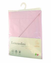 Italbaby 030.1010 - Sábana para Cochecito (3 Unidades) Rosa