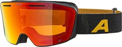 ALPINA Unisexe - Adulte, NENDAZ Q-LITE Lunettes de Ski, black-yellow matt, One Size