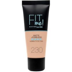Maybelline Fit Me Foundation, Medium Coverage, Blendable With a Matte and Poreless Finish, For Normal to Oily Skin, Shade: 230 Natural Buff, 30ml