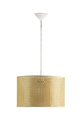 ELS BANYS Lampe de plafond Eider en osier synthétique, beige, diamètre 40 cm hauteur 25 cm