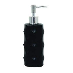 MSV Kit Dispensador de Jabón Negro Ø7 x 20 cm