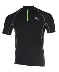 Rogelli Perugia Maillot de Cyclisme à Manches Courtes pour Homme Noir Noir/Vert Fluo XXXL