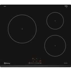 Balay 3EB864FR - Comptoir, Induction, Induction, Incastrable, 60 cm, 3, Noir/Lunette avant, Contrôle tactile facile à utiliser, Zone 24 cm