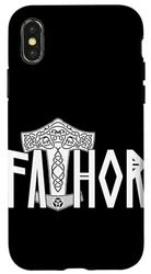 Carcasa para iPhone X/XS Diseño de papá vikingo Vathor Nórdico Padre