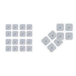 Beurer Juego de recompra de electrodos, compuesto por 16 pads de gel autoadhesivas de 45 x 45 mm y 8 pads de 50 x 100 mm, adecuadas para dispositivos EMS y TENS de Beurer