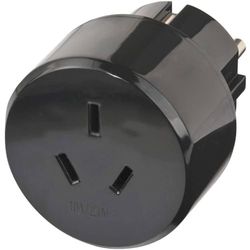 Brennenstuhl (Adaptador de tomada de viagem para: Tomada europeia e tomada Austrália, China) preto