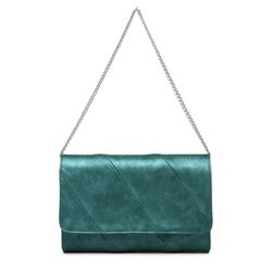 Miss Lulu Eh2257 Gn, Bolso de Mano para Mujer para Fiesta de Boda, Green, Medium