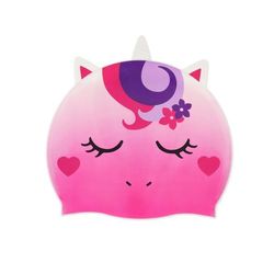 Legami - Cuffia Nuoto, Cuffia Piscina Bambina, Bambini 4-10 Anni, Facile da Indossare, in Silicone, Swimming Cap, Ottima Tenuta, Unicorno Rosa