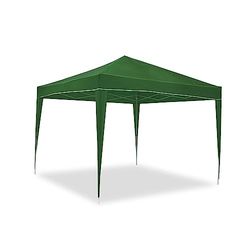 WASABI Tente Pliante 3x3m Classic Verte Imperméable - Structure légère en Aluminium - Jardin Plage Camp Terrasse - Sac de Transport, Piquets et Sangles