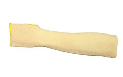 Jah KA-01 armbeschermer 5 paar duimgat 40 cm geel