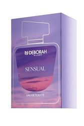 Deborah Milano – Eau de Toilette Sensual, doft för kvinnor, bärnstensfärgad och blommande doft 100 ml