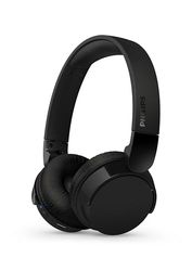 Philips TAH4209BK Auriculares on-Ear Ligeros Bluetooth, Aislamiento pasivo del Ruido, 55 Horas de reproducción, Sonido Natural, Llamadas nítidas, Graves dinámicos, 2 Horas de Carga USB-C, 2024, Negro