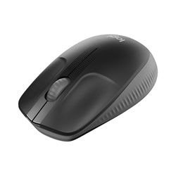 Logitech M190 Souris sans fil, design ambidextre, durée de la batterie 18 mois avec mode économie d’énergie, récepteur USB, contrôle précis du curseur + défilement, large molette de défilement - Noir