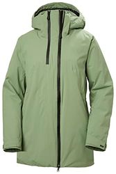 Helly Hansen Donna Nora Long Insulated Jacket, Verde scuro, XS