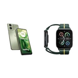 Moto G24 4+128 - Ice Green and Moto watch fit, PANTONE Trekking Green