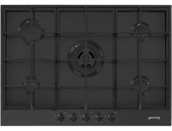 SMEG PX375MB, Placa de gas CLASSICA, Black mat