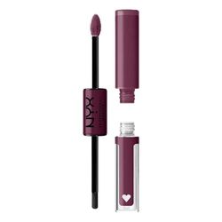 NYX Professional Makeup Rossetto Ultra Pigmentato, Brillantezza a Lunga Tenuta, No Transfer, Shine Loud, Shine make