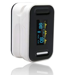 SPo2 Monitor, Pulse Oximeter UK adhere to NHS Guidance, Heart Monitor, Blood Oxygen Monitor, Fingertip – SPo2 Levels, All Age Group, Includes Lanyard, Manual & Batteries