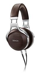 Denon AH-D5200 Premium Over Ear Écouteurs avec écouteurs en Bois de zébrah, Casque Hi-FI Audio Hi-Res, Pilote FreeEdge 50 mm