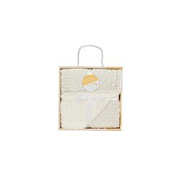Interbaby 00891-05 - Manta Burbujas con Borreguillo para Bebés en Color Beige, unisex