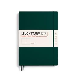 LEUCHTTURM1917 370263 notitieboek Master Classic (A4+) hardcover, 235 genummerde pagina's, Forest Green, blanco