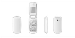 MF016 White GSM Flip Dual Sim